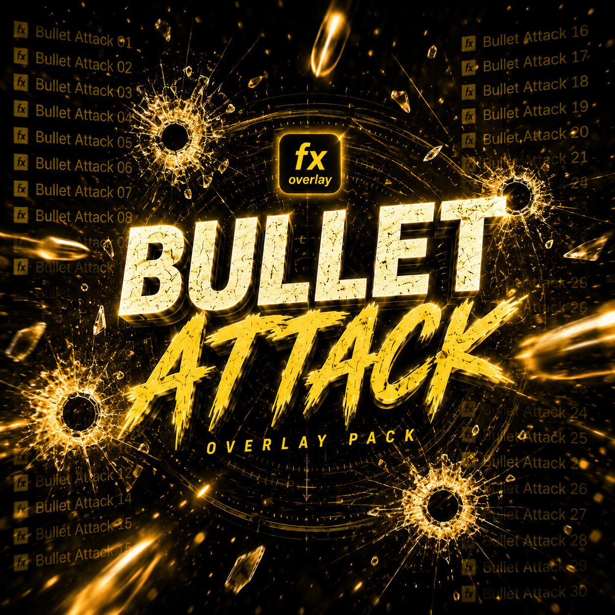 PACK OVERLAY BULLET ATTACK